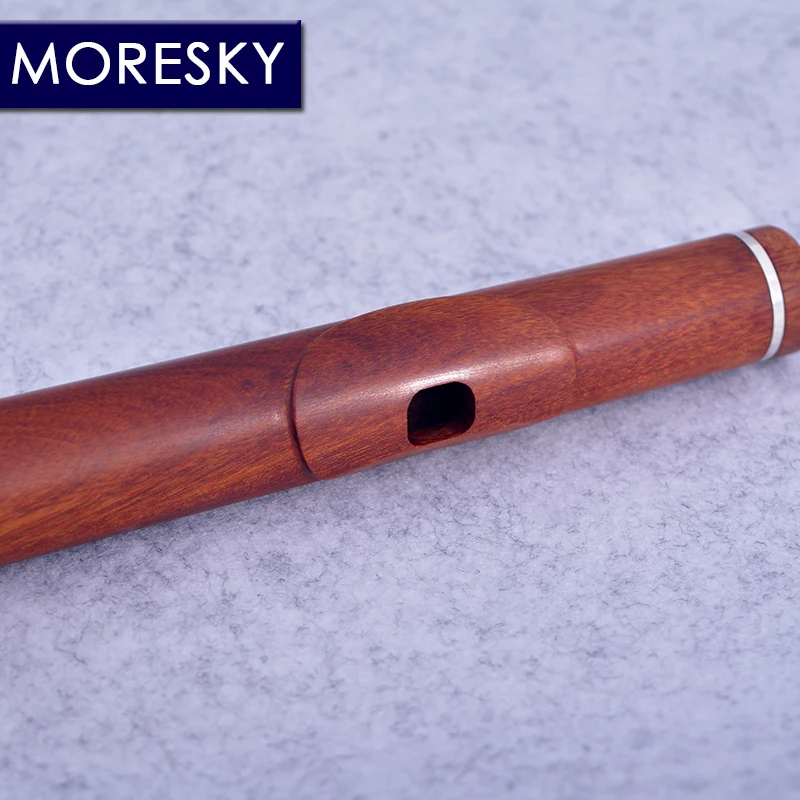 MORESKY Redwood Flute 17 Open Hole Silver Plated E Key