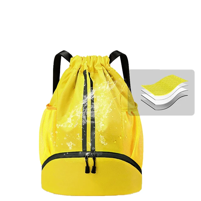 Lightweight Gym Training Sports Drawstring Backpack Waterproof & Machine Washable Custom Logo Waterproof Gym Ruck Sack