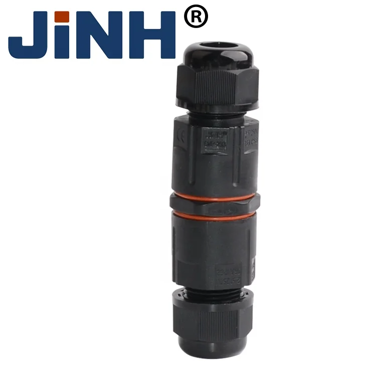 IP68 Waterproof Connector Push in Quick Connection Electric 3P Outdoor Waterproof Connector