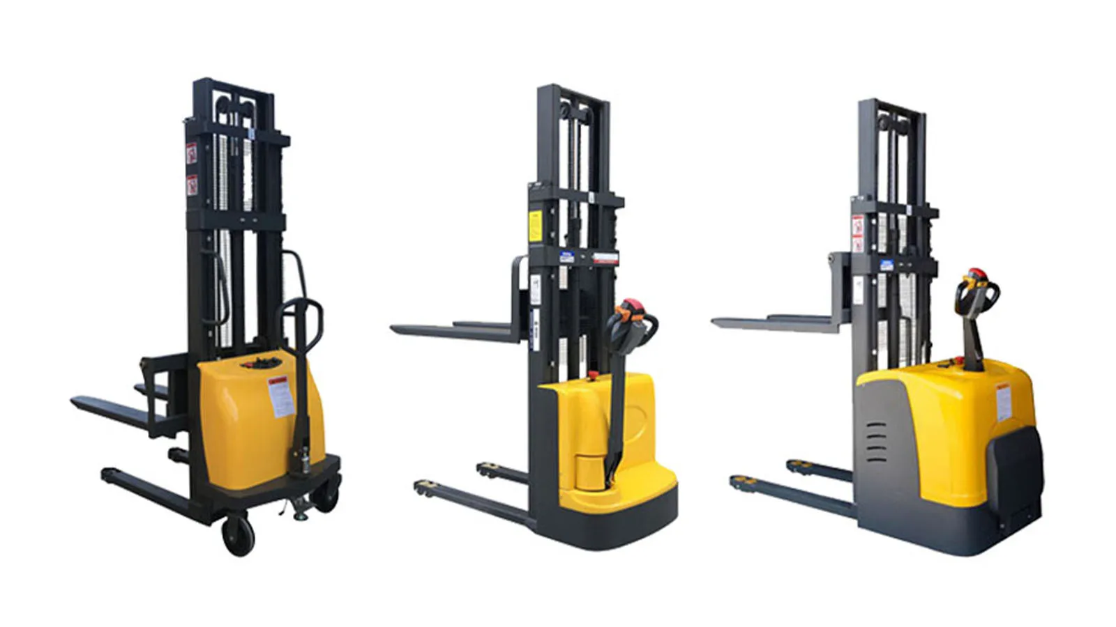3 Meter Lifting Stacker Forklift Hydraulic Reach Stacker Truck Semi Electric Mini Fork Lift