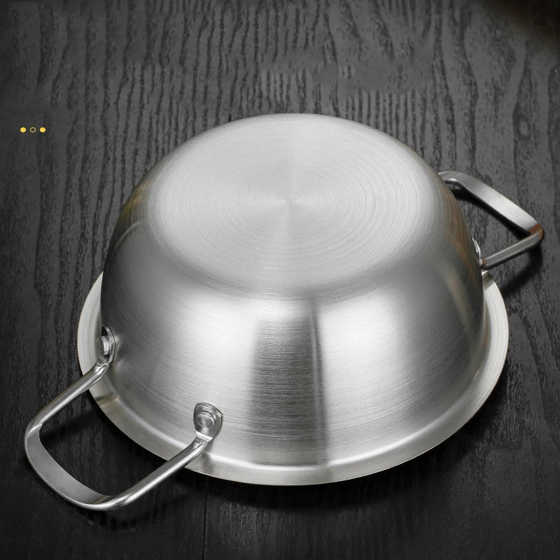 Pentolino Coreano Per Noodle Vctitil In Alluminio Antiaderente – 16 Cm, Doppio Manico, Dorato, Leggero, Ideale Per Zuppe E Pasta, Per Campeggio E Cucina
