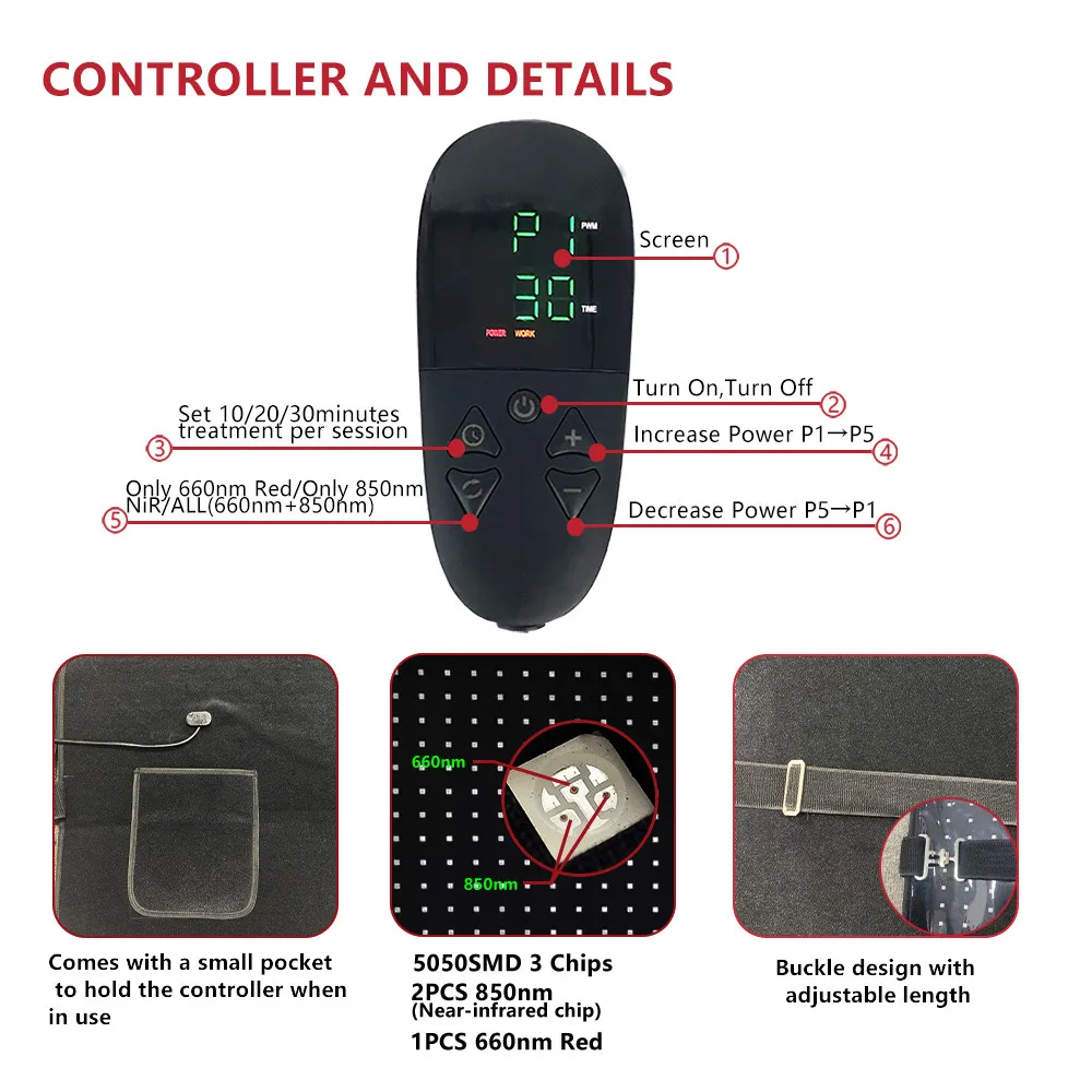 Factory Price Pain Relief Health Care Red Light Infrared Light Therapy 660nm 850nm Horse Care Product manufacture