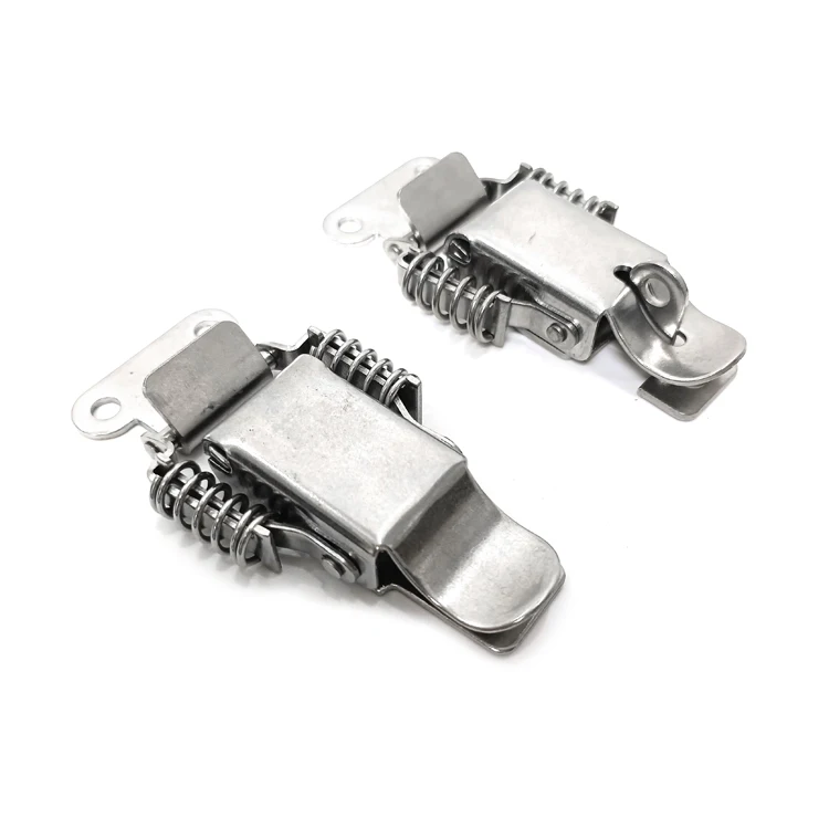 Tool Box Stainless Steel Spring Loaded Toggle Latch Adjustable Metal Spring Hasp Cabinet Latches