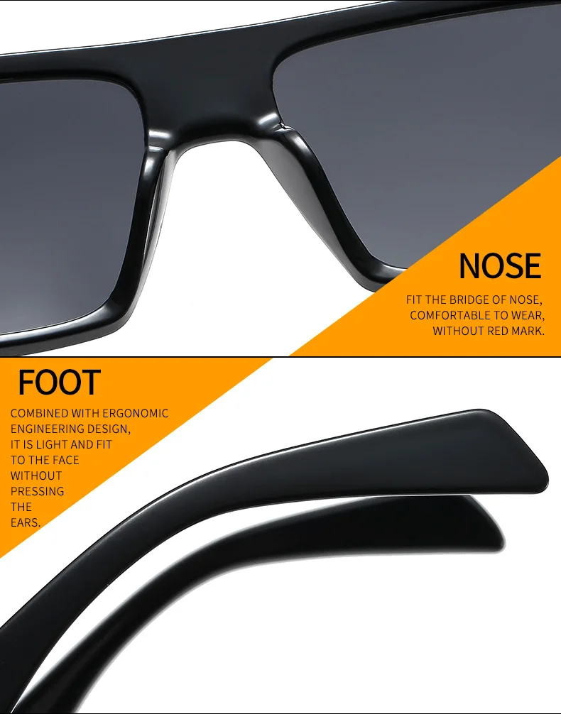 2026 Trend Luxury Decorative High-End Transparent Optical Frame Thick Rectangular Glasses Unisex For Office Use_voghion.com