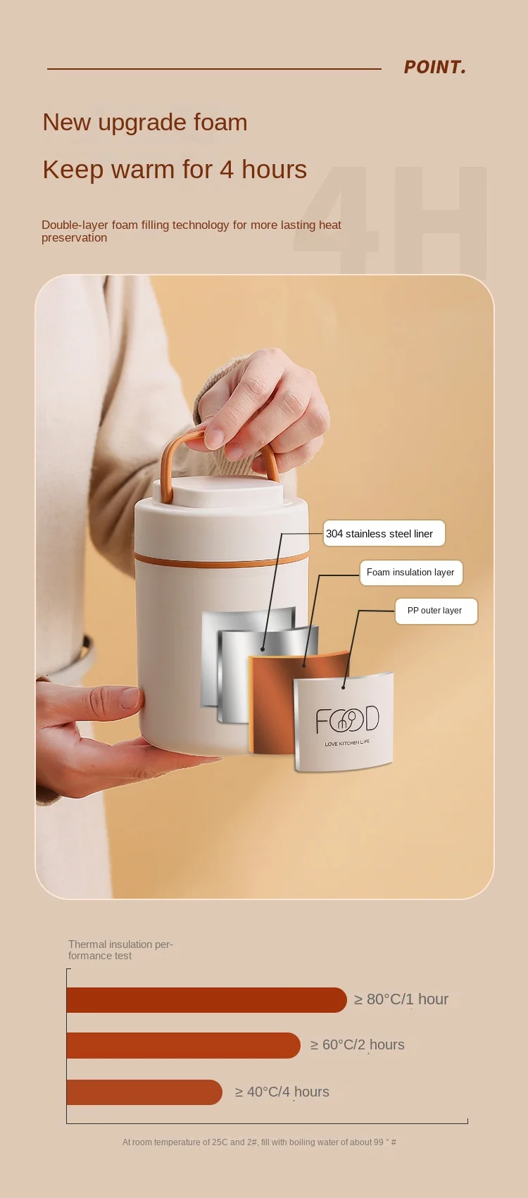 Mini Porridge Stainless Steel Breakfast Cup Insulation Portable Small Insulated Barrel Soup Box Soup Pot Coffee Bento Box