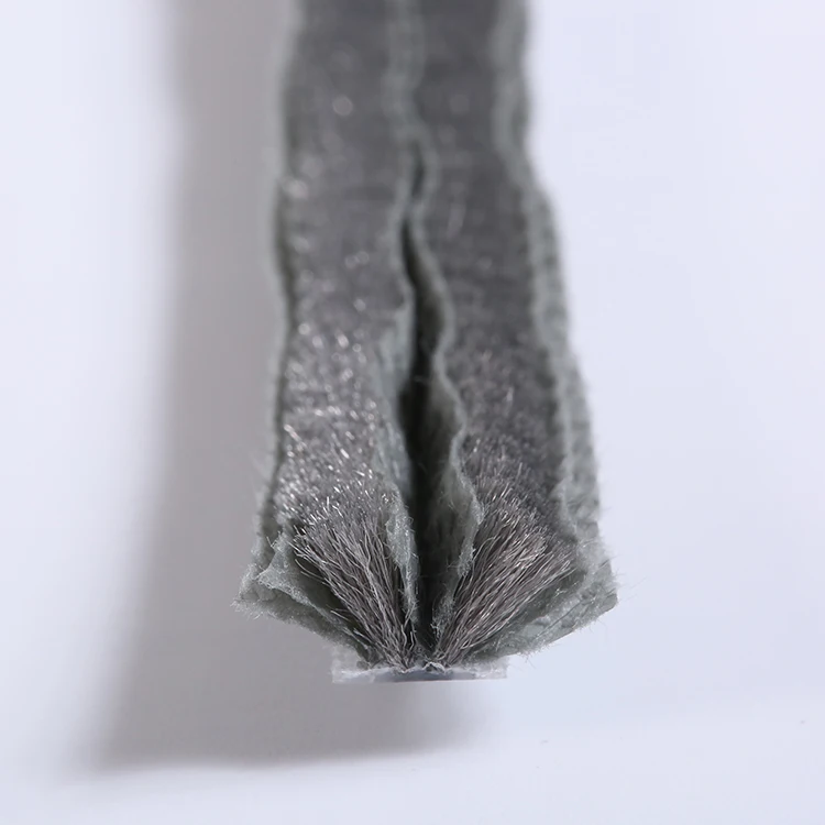 Jiaxing Hongqing Straight Pile Weatherstripping Sealing Strip with Fins Wool Pile Mohair Weatherstripping