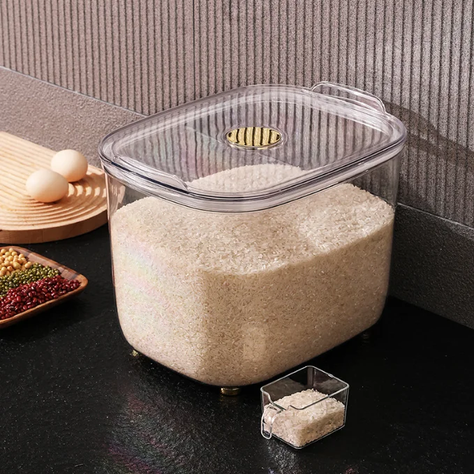 Air Tight Dry Food Container, Clear Plastic Ingredient Bin, Large Capacity  Commercial Food Storage For Kitchen - Buy Air Tight Dry Food Container,  Clear Plastic Ingredient Bin, Large Capacity Commercial Food Storage