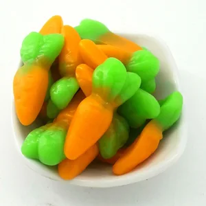 Fruit Flavored Carrot Shaped Gummy QQ Candy