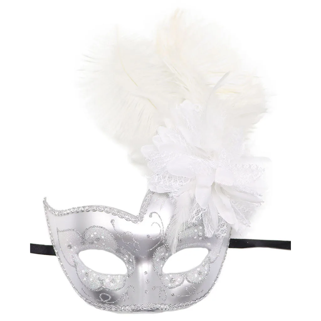 Vector La Maschera Veneziana Floreale Decorata Di Carnevale Con Le Piume 54980698 - 14