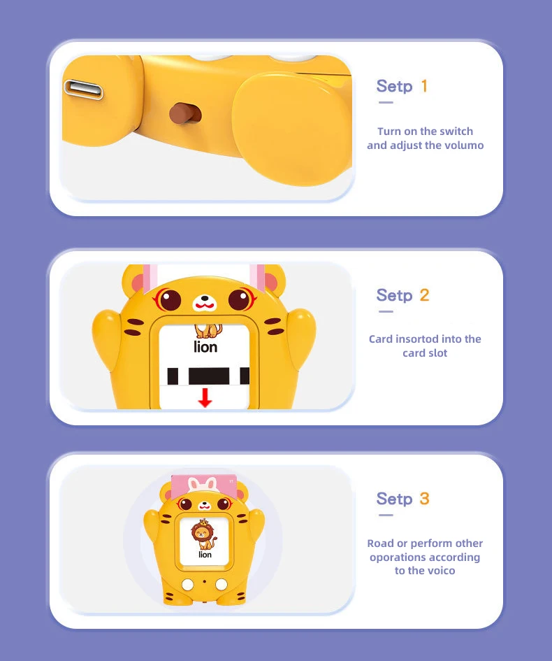 Samtoy 112 Pcs Early Education Montessori Learning Machine Flash Cards