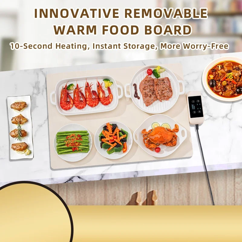 Portable Home Warming Board Multifunctional Hot Plate Foldable Warming Pad Milk Tea Water Constant Warming Pad 3