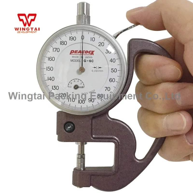 Peacock Dial Thickness Gauge Meter G-6 for Printing