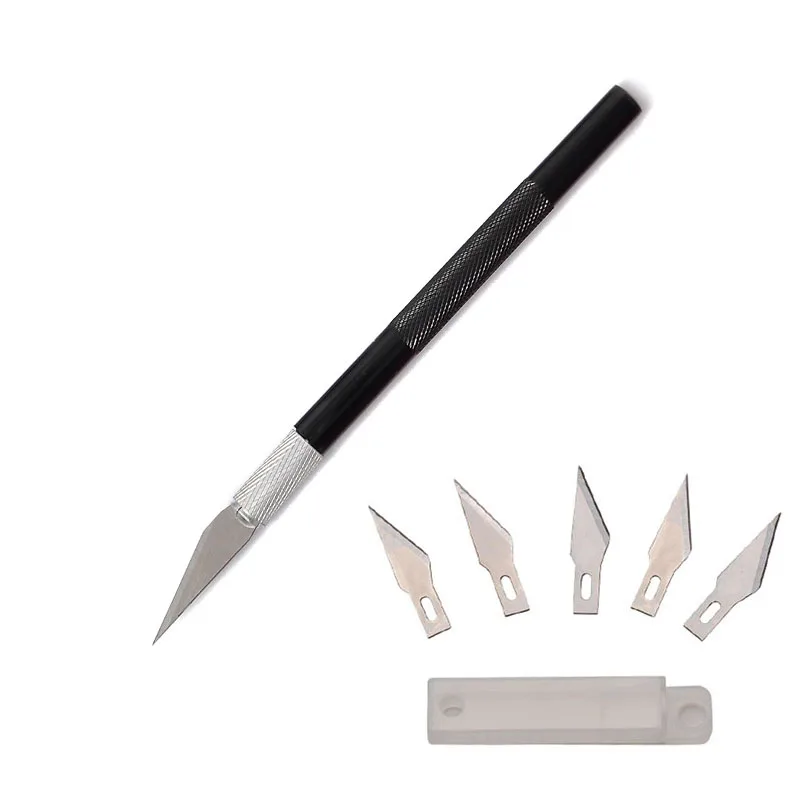 Non-Slip Metal Scalpel Knife Tools Kit Cutter Engraving Craft