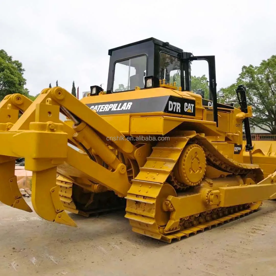 Бульдозеры caterpillar Cat dozer D7R для продажи сделано в Японии с рыхлителем