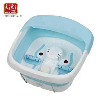 KIKI MASSAGE Electric Portable Foldable With Handle Heated Heating Water Bath Design Foot Spa Massager