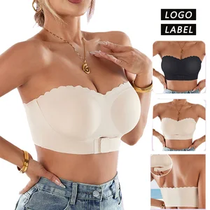 Wholesale Price Strapless Tube Top Short Blouse, Women's Strapless Bra Tube Top, Summer Dress, Front-clasp Strapless Women's Bra