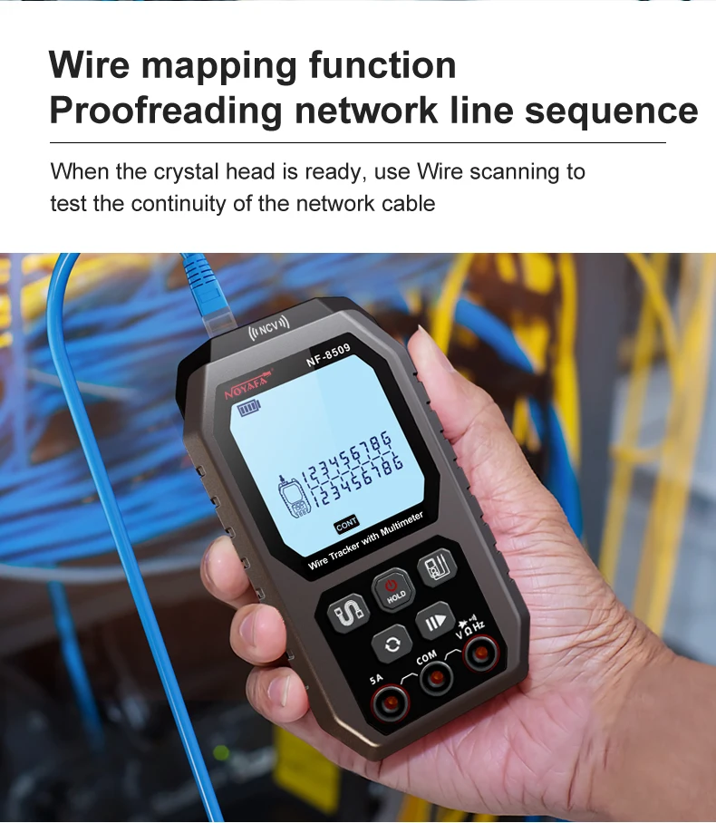 Multifunction Wire Detector With Multimeter Network Cable Length