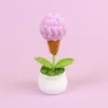 Olla de helado morado