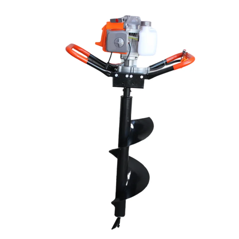 Наземное бензиновое сверло объемом 52 куб. См с диаметром сверла от 100 до 400 мм