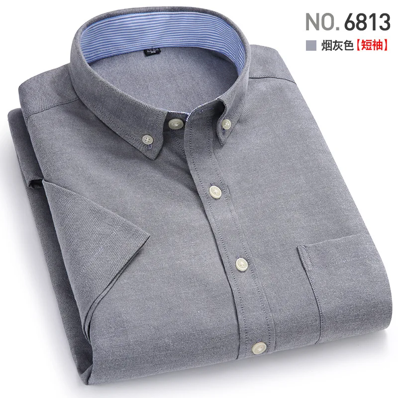 2022 Fashion New Short-sleeved Best Quality Oxford Plus Size Men's ...