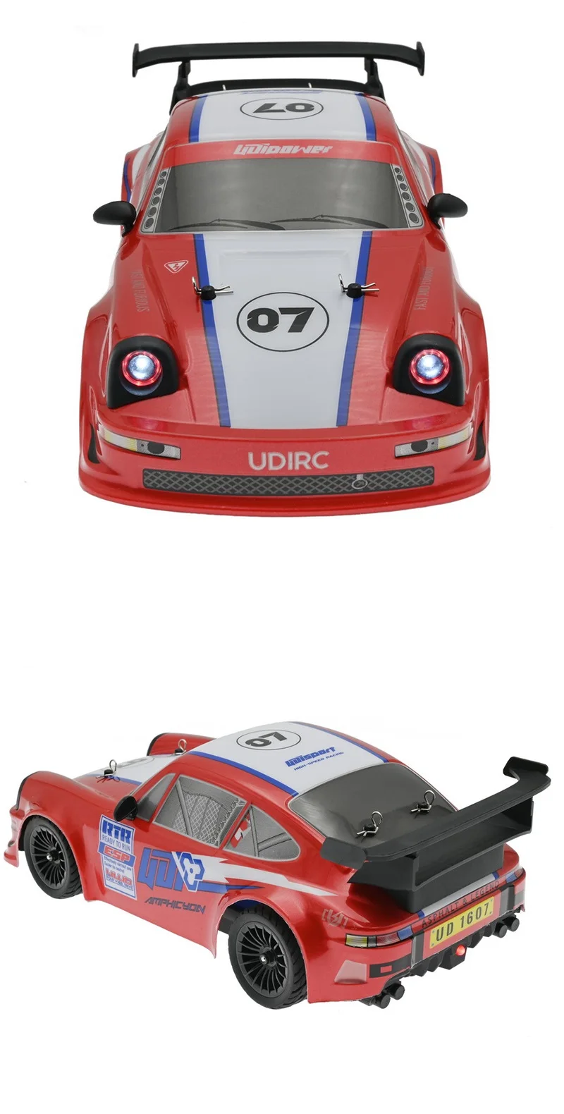 mais barato 1:16 rc carro drift brushless udirc ud 1604 pro controle remoto  rally caminhão carros para deriva