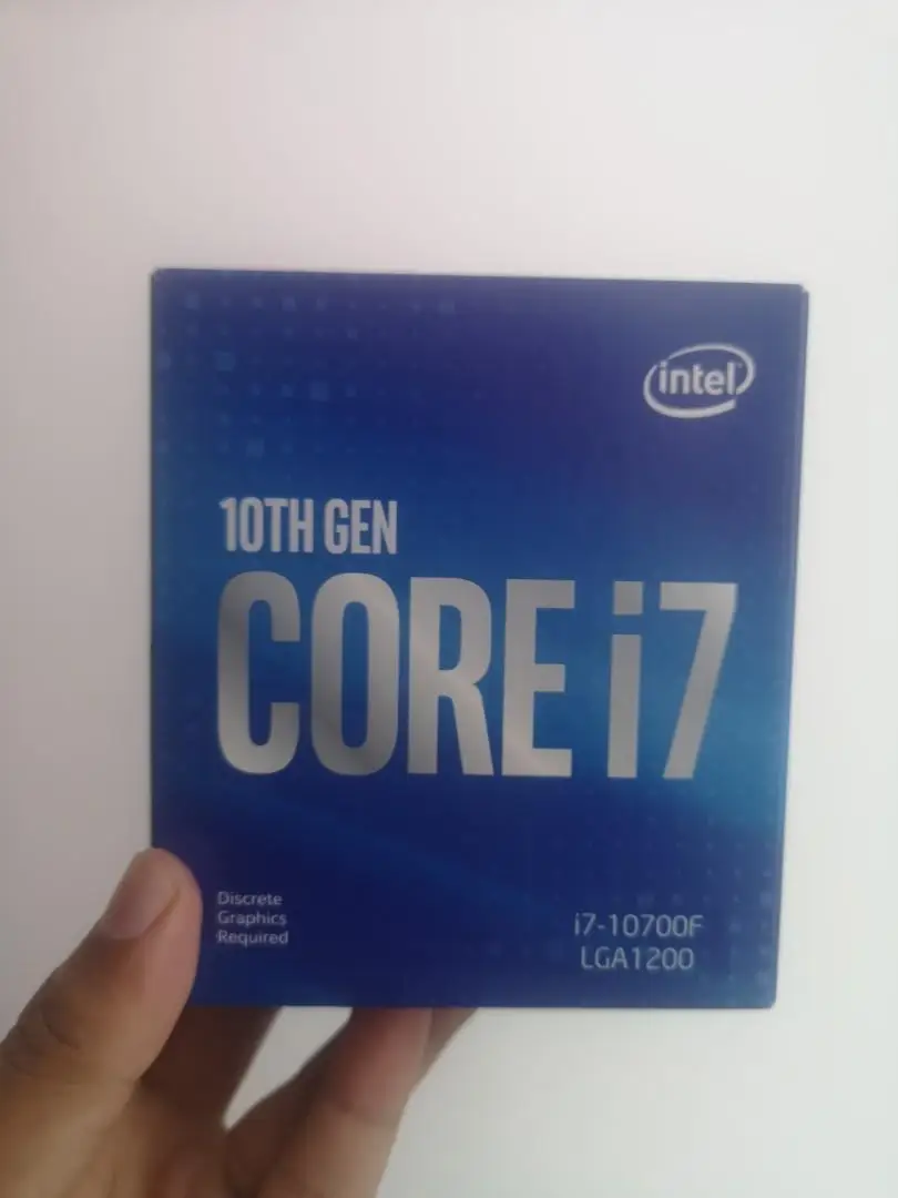 Intel Core I7-10700F CPU Boxed Desktop Processor 8 Cores up to 4.8GHz Without Processor Graphics LGA1200  400 Series Chipset 65W