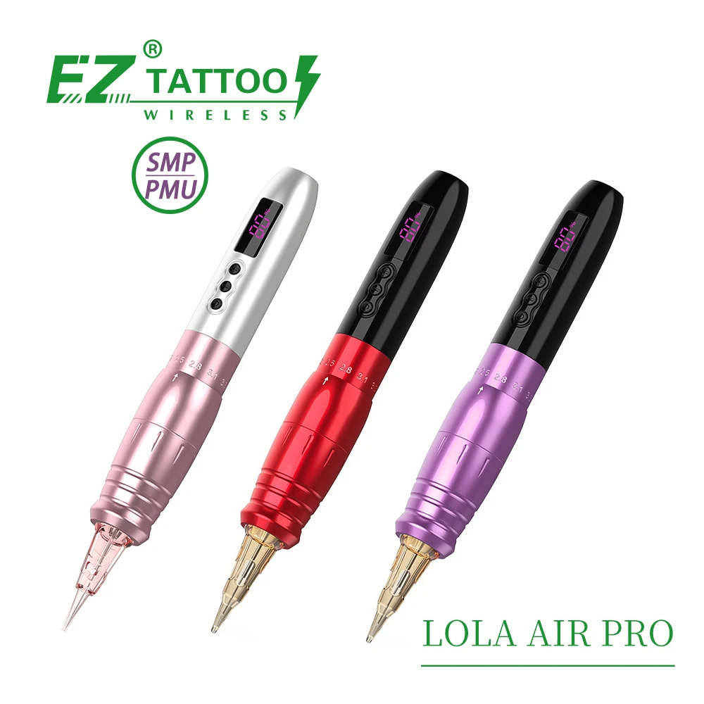 Wholesale EZ Lola Wireless Tattoo Machine - 1000mAh Digital PMU