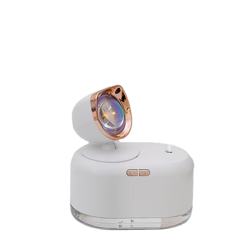 Sunset Lamp Projector with Mist Humidifier Rotation Rainbow Sunlight for Kids