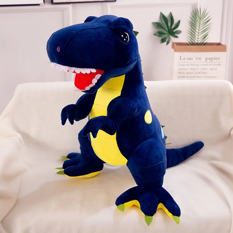 Custom Cartoon Giant Green Plush Dinosaur Toy Super Soft Stuffed Animal