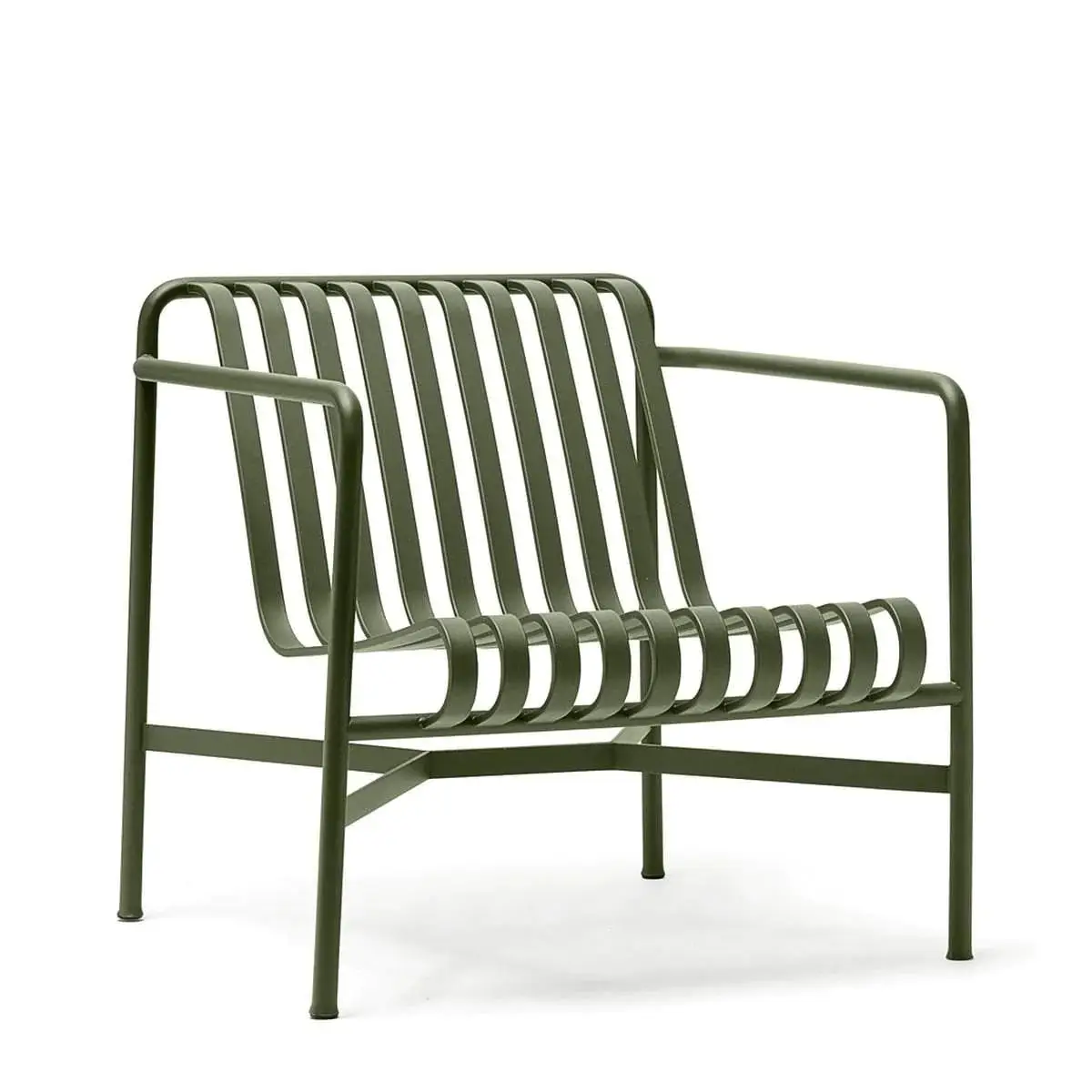 Steel Metal Garden Outdoor Chair Patio Balcony Chat Armchair Low Lounge Chair Outdoor Leisure Chair