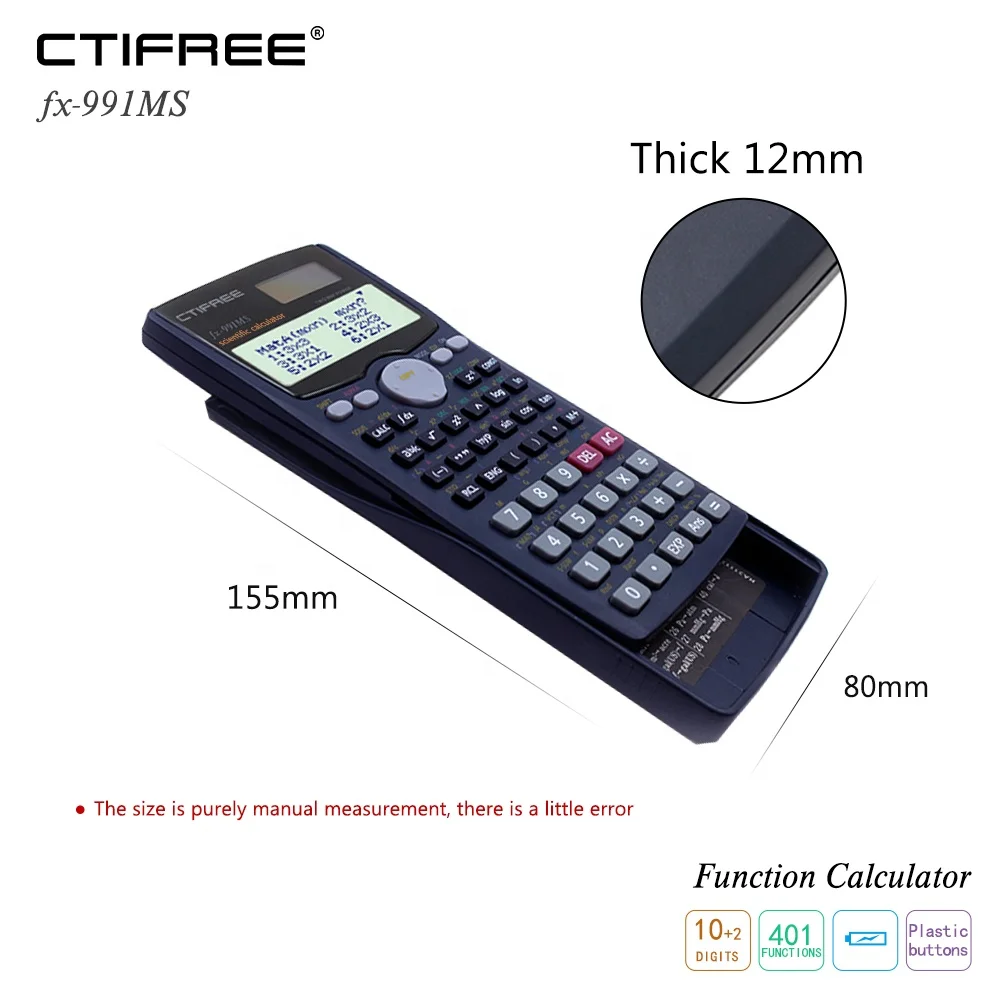 Fx991 Calculators  Multifunctional 401 Function FX-100MS Calculatrices Large Display Kdt Scientific Calculator for Students