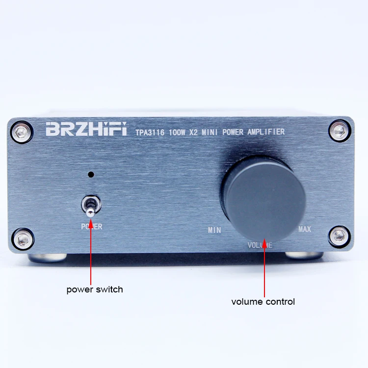 BRZHIFIデュアルtpa3116オーディオ100Bデジタルアンプステレオ