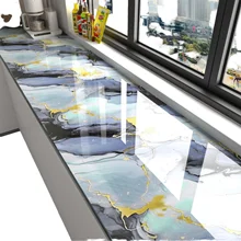 CS Modern Marble Easy Clean Wall Paper Oilproof Kitchen Countertop Peel and Stick Wallpaper