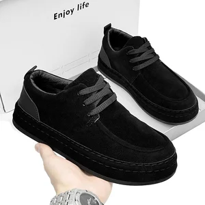 Men's Shoes 2026 New Autumn and Winter Trend Versatile Work Black One Foot Board Shoes Men's Casual Sports Loafers