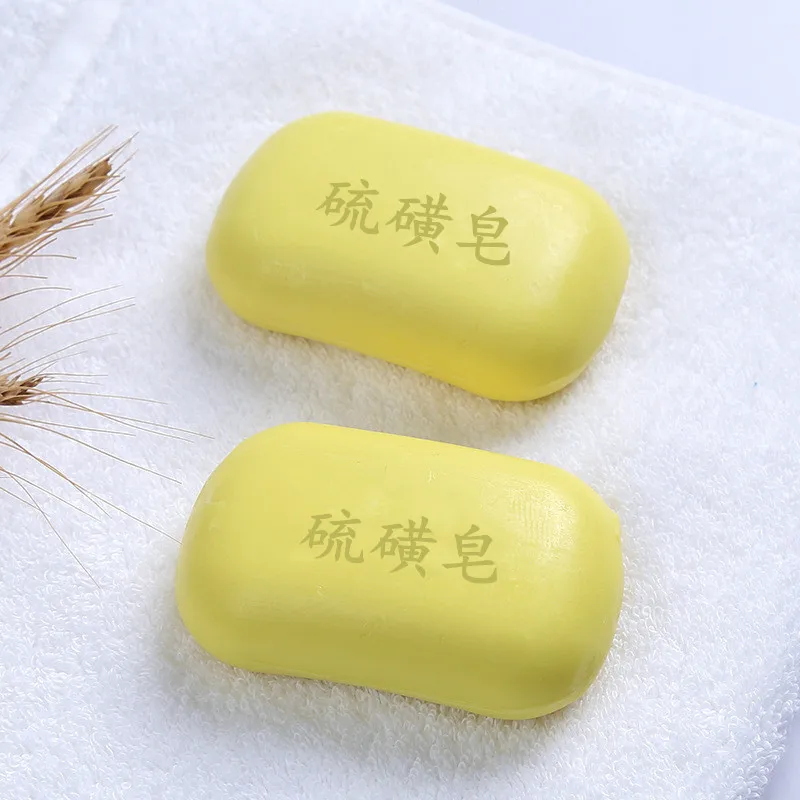 Shiyan Sulfur Bath Soap 85g Body Cleansing Sulfur Soap Treating 