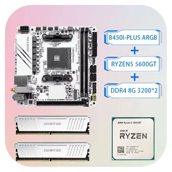 JGINYUE B450I PLUS ARGB Mini ITX Motherboard, Supports 2000-5000