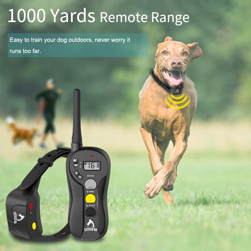 Popular Portable Waterproof Plastic Remote Control Dog Training Collar with 1000M Range Eco-Friendly Easy to Operate