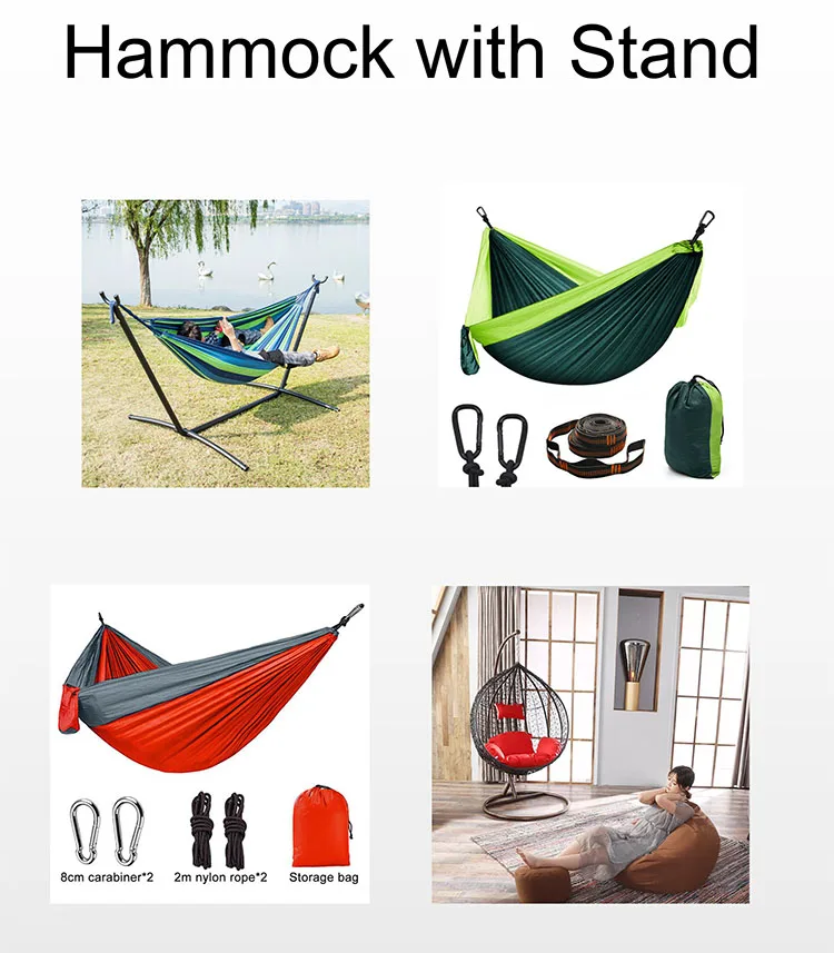 Wholesale 2 Person Free Standing Hamaca Con Soporte Outdoor Foldable