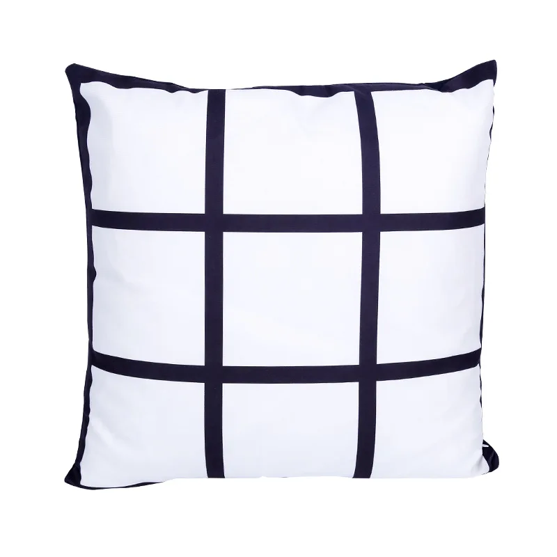 High Quality Diy Sublimation Blanks 9 Panel Polyester Pillow Cover