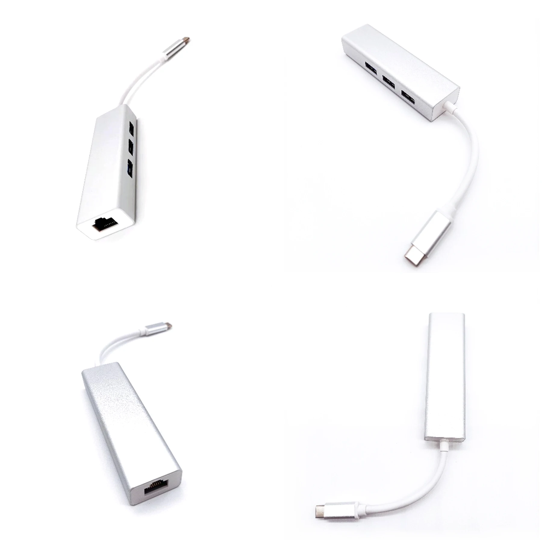 Usb-концентратор Тип c 5 в 1 адаптер типа C к RJ45 Lan Ethernet usb 3 мульти-порт концентратор для ноутбука