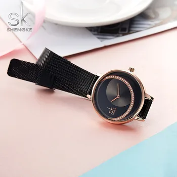 Shengke Rose Gold Watch Women Quartz Watches Ladies Top Brand Crystal  Luxury Female Wrist Watch SK Girl's Clock Relogio Feminino - AliExpress