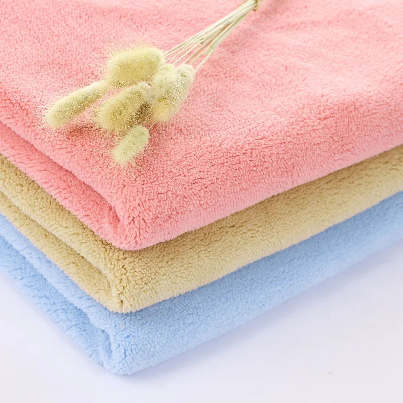 plain dyed coral blanket fleece warm keeping 100% polyester double side warp knit microfiber coral fleece fabric