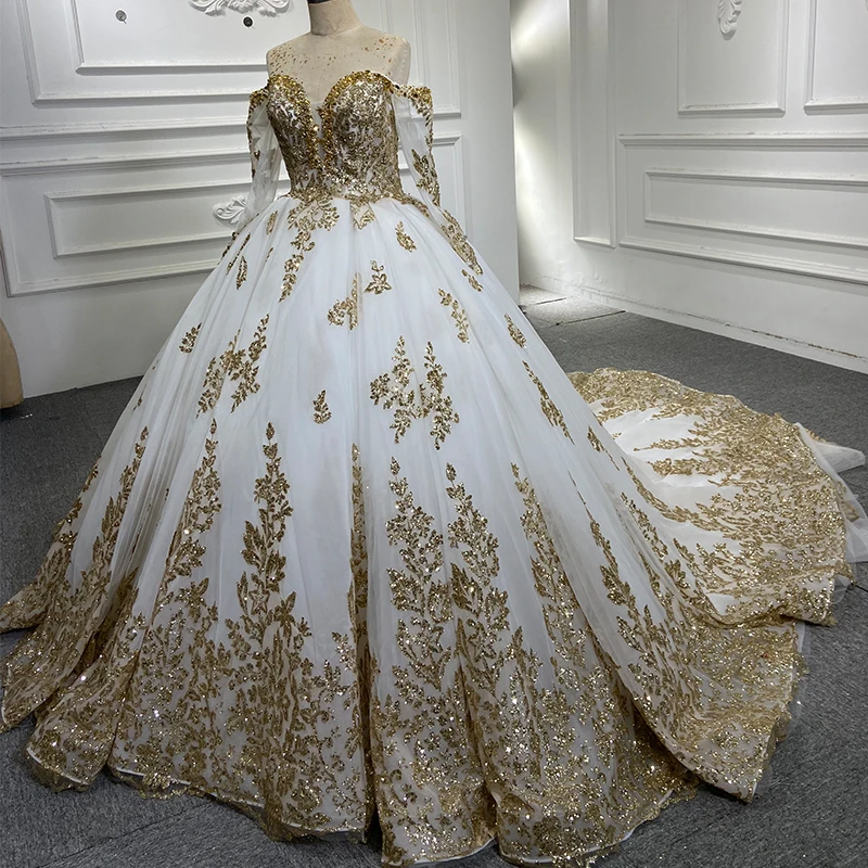knee length dresses for ladies Chic Black Long Gold Lace Embellished Velvet Illusion Neck Evening Prom Dress 38
