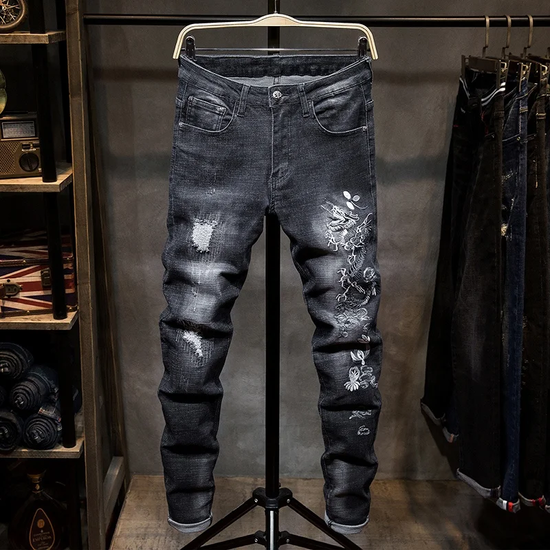 Nuevo Diseño Denim Bordado De Los Hombres Pantalones Jeans Para - Buy Pantalones Vaqueros De Mezclilla Hombre Product on Alibaba.com