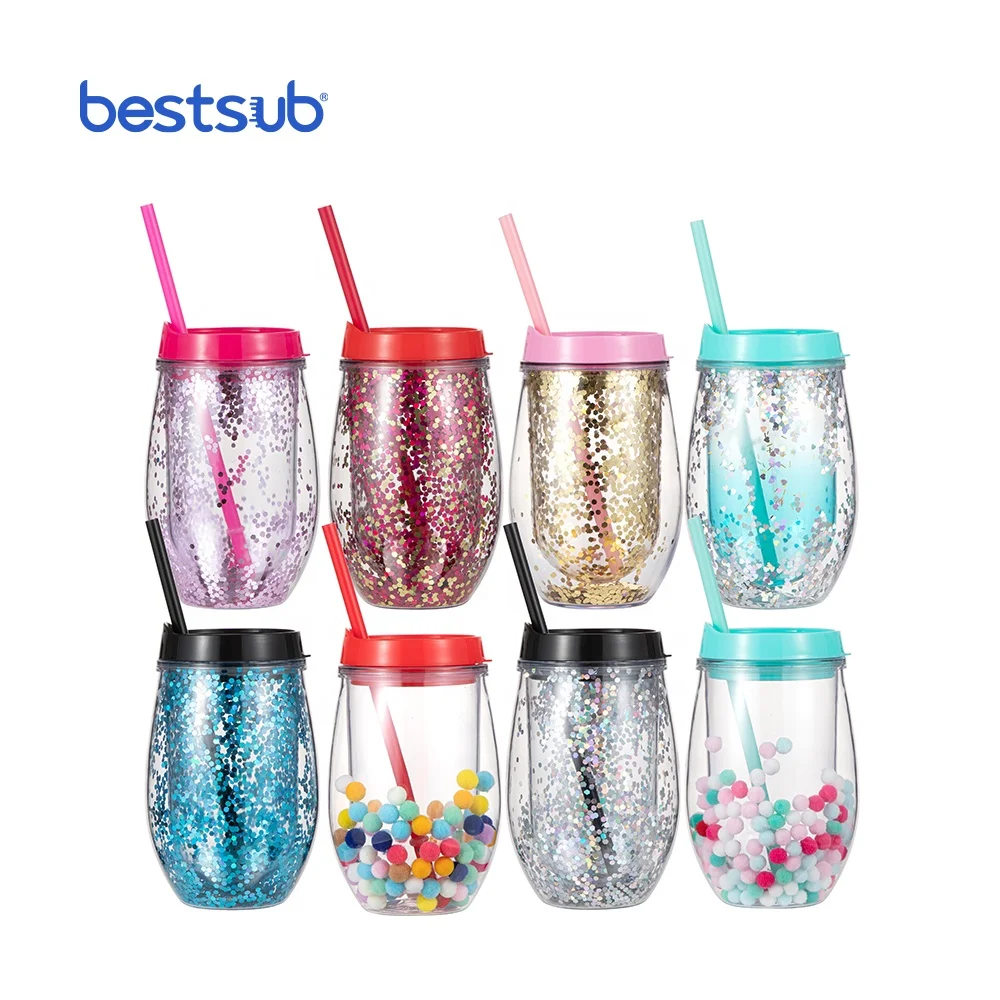 10oz Clear Plastic Cups with Custom Logo - Reusable & Stylish