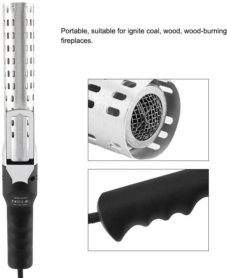 Kamado-encendedor de carbón eléctrico para barbacoa, encendedor eléctrico  de carbón, accesorios para barbacoa con enchufe europeo de 230V,  herramienta
