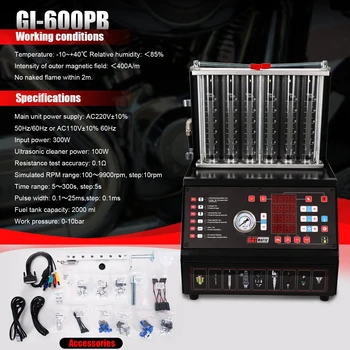 GATmatic GI-600 Engine Analyzer Ultrasonic Car Fuel Injector