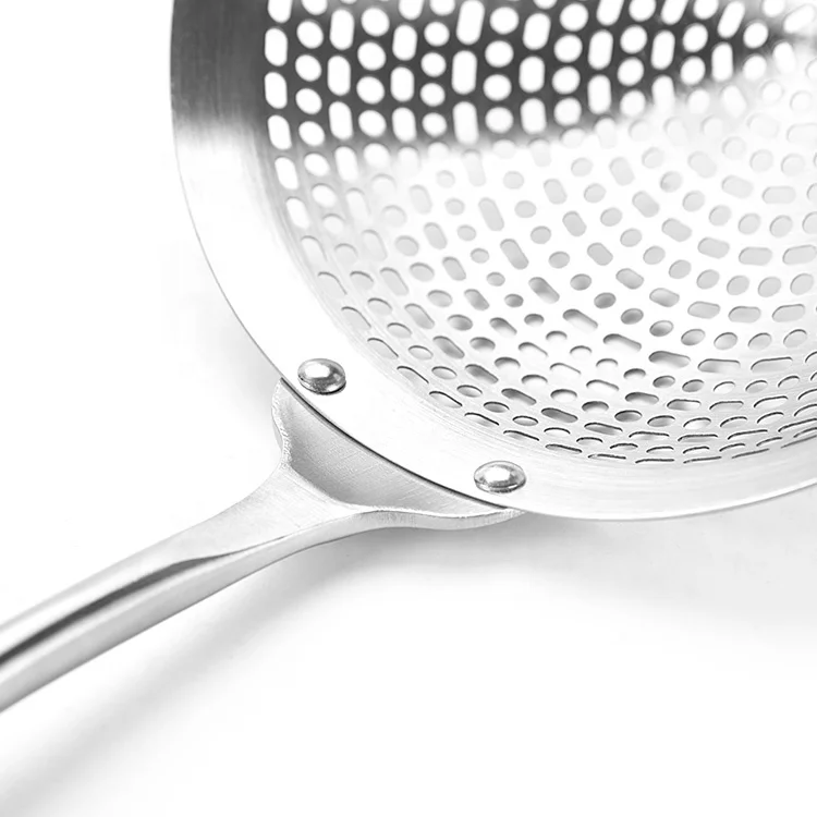 Hiware Solid Stainless Steel Spider Strainer Skimmer Ladle - rebbetzin  unplugged