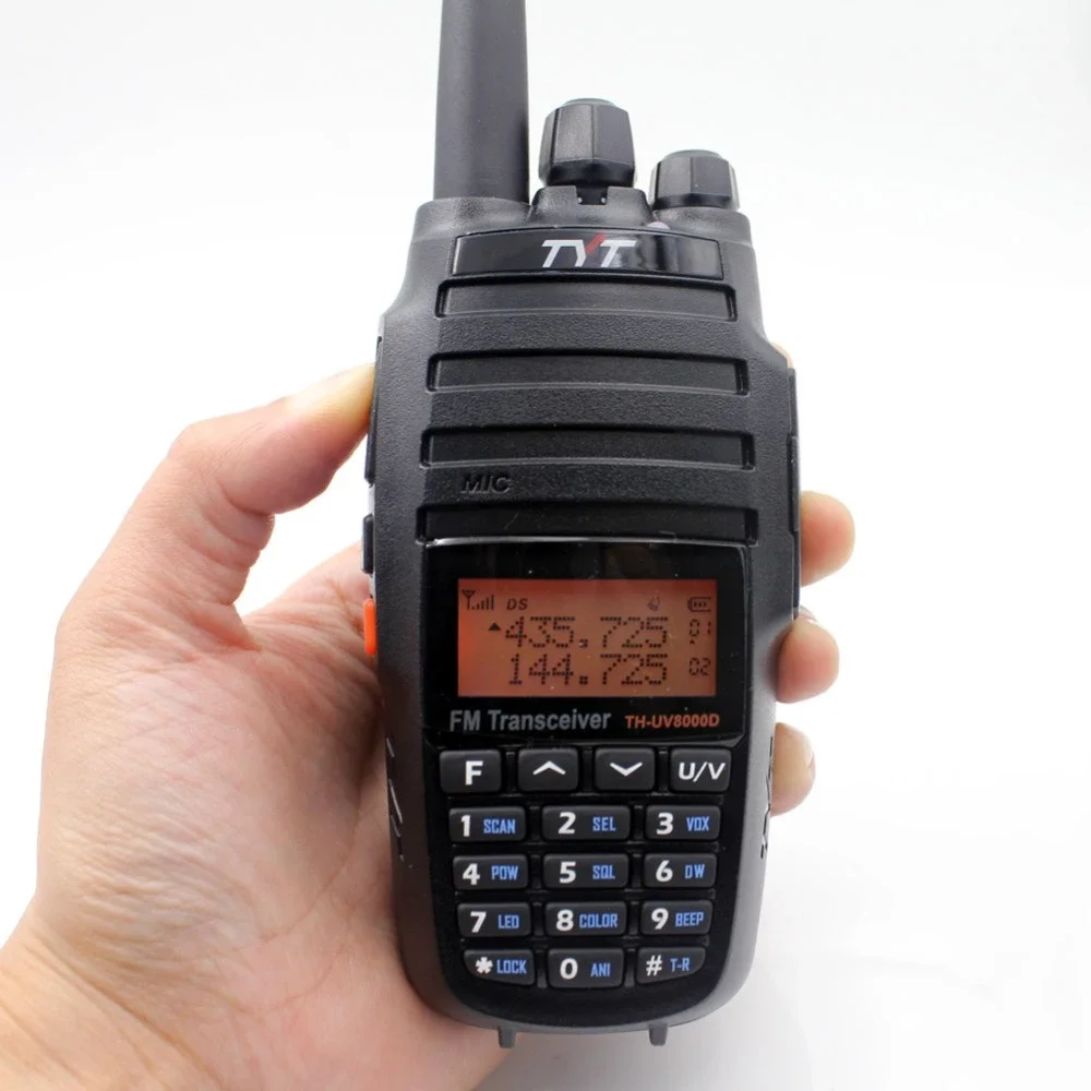 TYT TH UV8000D 10Watts walkie talkie Cross Band reapter 3600mAh Battery uhf vhf dual band 10km Long range THUV800D two way radio