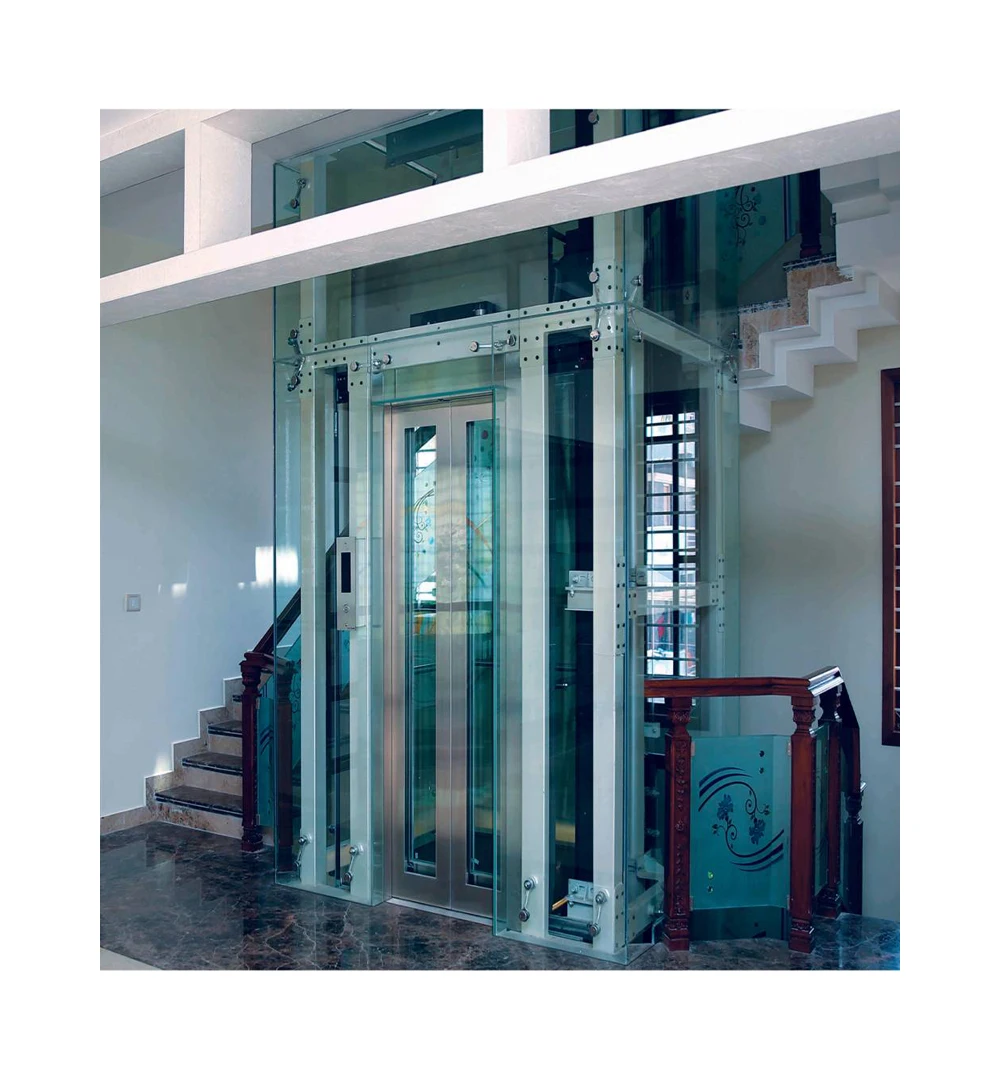 Factory Customized Small Home Lift 2-5 Floors Panoramic Passenger Residential Elevator